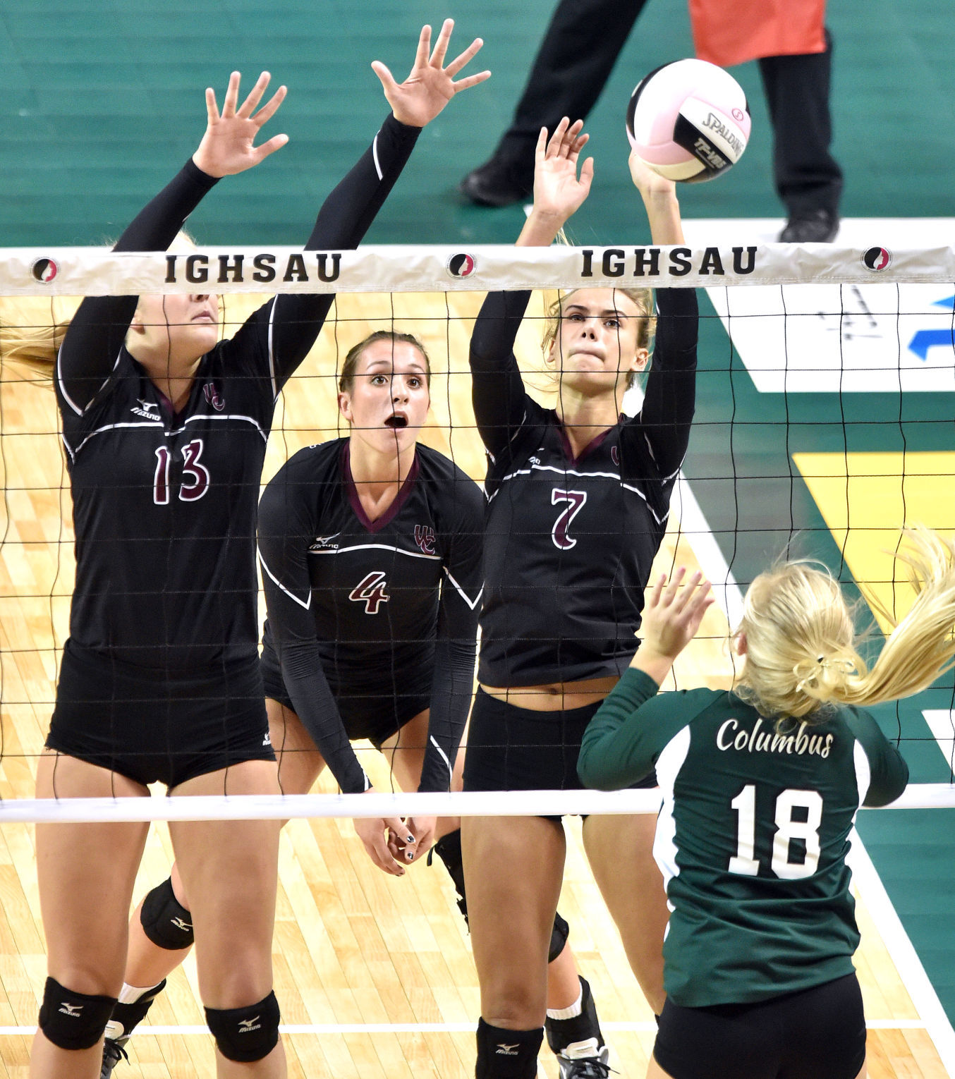 Western Christian vs Waterloo Columbus state volleyball